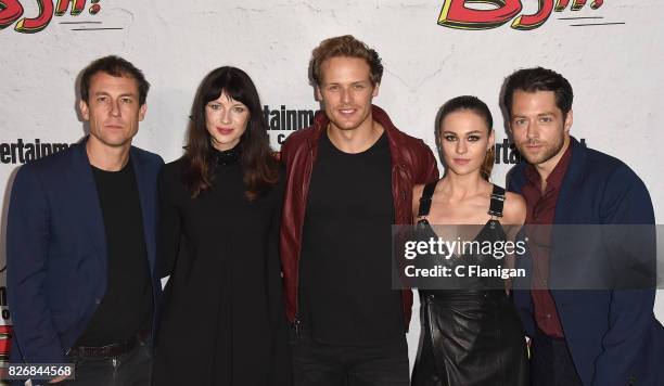 Tobias Menzies, Caitriona Balfe, Sam Heughan, Sophie Skelton and Richard Rankin at Entertainment Weekly's annual Comic-Con party in celebration of...