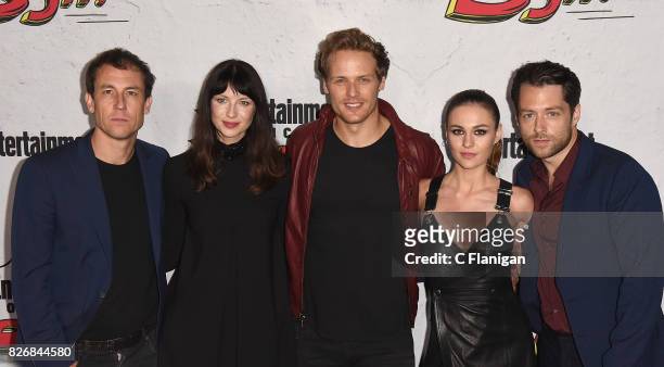 Tobias Menzies, Caitriona Balfe, Sam Heughan, Sophie Skelton and Richard Rankin at Entertainment Weekly's annual Comic-Con party in celebration of...
