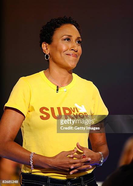 Robin Roberts, Co-Anchor of ABC News' Good Morning America attends Stand Up To Cancer at the Kodak Theatre on September 5, 2008 in Hollywood,...