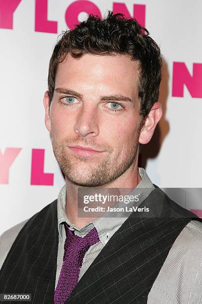 Singer Chris Mann attends Nylon Magazine's TV issue launch party at Tropicana at The Roosevelt Hotel on September 4, 2008 in Hollywood, California.