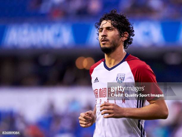 Ahmed El-Sayed Hegazi of West Bromwich Albion looks on during the Pre Season Friendly match between Deportivo de La Coruna and West Bromwich Albion...