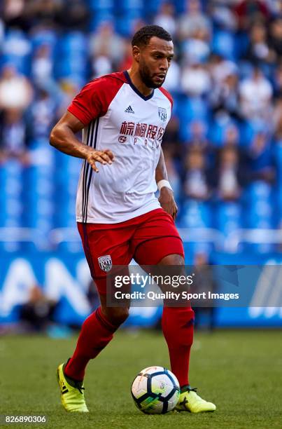 Matt Phillips of West Bromwich Albion in action during the Pre Season Friendly match between Deportivo de La Coruna and West Bromwich Albion at...