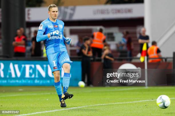 Karl Johan Johnsson of Guingamp during the Ligue 1 match between Metz and EA Guingamp on August 5, 2017 at Stade Symphorien in Metz,