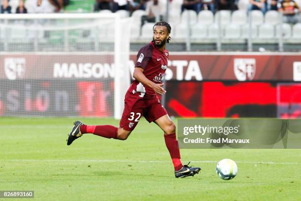 Benoit Assou Ekoto of Metz during the Ligue 1 match between Metz and EA Guingamp on August 5, 2017 at Stade Symphorien in Metz,