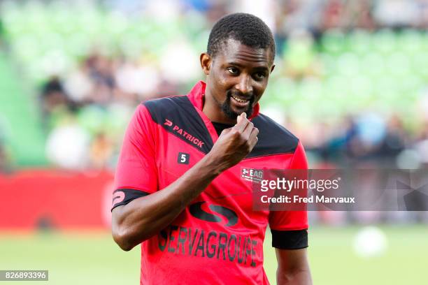 Moustapha Diallo of Guingamp during the Ligue 1 match between Metz and EA Guingamp on August 5, 2017 at Stade Symphorien in Metz,