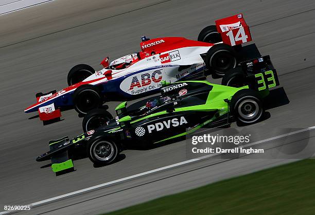 Abc Supply Racing Ajfoyt Racing Dallara Honda Of Darren Manning Photos and Premium High ...