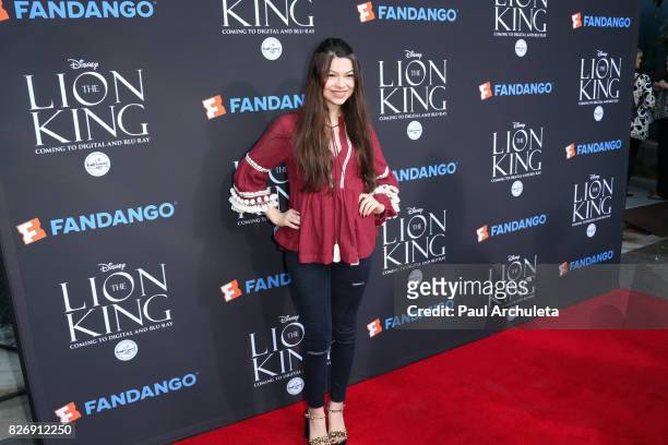 Actress Nikki Hahn attends the "The Lion King" sing-along and screening at The Greek Theatre on August 5, 2017 in Los Angeles, California.