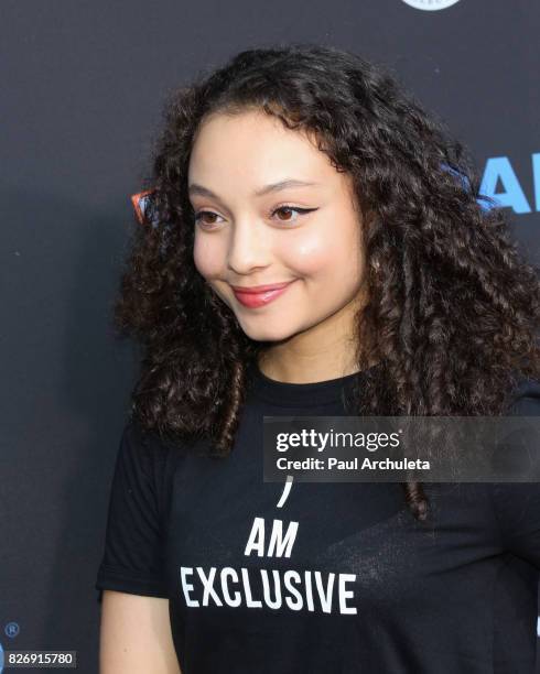 Actress Kayla Maisonet attends the "The Lion King" sing-along and screening at The Greek Theatre on August 5, 2017 in Los Angeles, California.