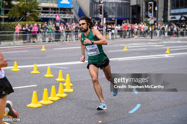 London , United Kingdom - 6 August 2017; Mick Clohisey of Ireland during the Men's Marathon event during day three of the 16th IAAF World Athletics...