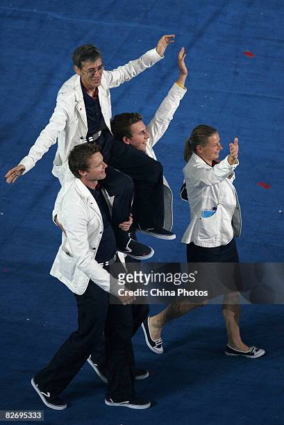 Members of the Great Britain team take part in the Opening Ceremony of the Beijing 2008 Paralympic Games at the National Stadium on September 6, 2008...