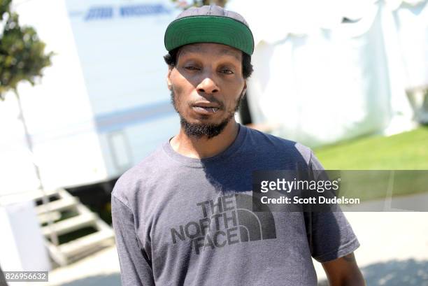 Rapper Del the Funky Homosapien of Deltron 3030 and Heiroglyphics attends the Summertime in the LBC festival on August 5, 2017 in Long Beach,...