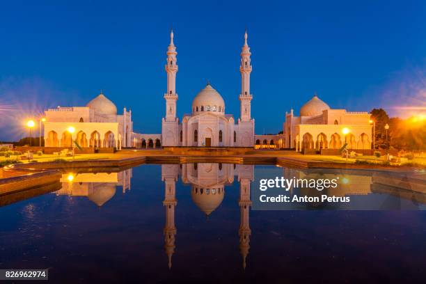 the white mosque, bolgar, tatarstan, russia - white mosque bolgar stock pictures, royalty-free photos & images