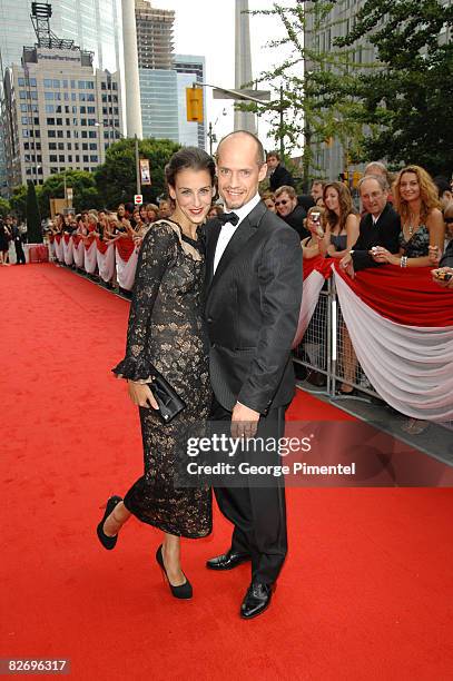 Kurt Browning and wife Sonia Rodriguez attend Canada's Walk of Fame at the Four Seasons Performing Arts Centre on September 6, 2008 in Toronto,...