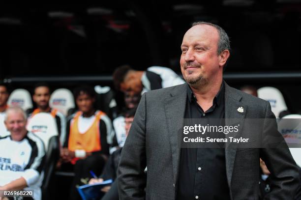 Newcastle Unitedâs Manager Rafael Benitez during the Pre Season Friendly match between Newcastle United and Hellas Verona at St.James' Park on August...