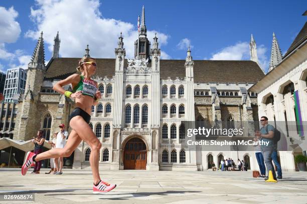 London , United Kingdom - 6 August 2017; Claire McCarthy competing in the Women's Marathon event during day three of the 16th IAAF World Athletics...