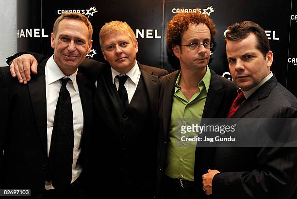 Actors Scott Thompson, Dave Foley, Kevin McDonald and Bruce McCulloch of "The Kids In The Hall" attend the Chanel Party during 2008 Toronto...