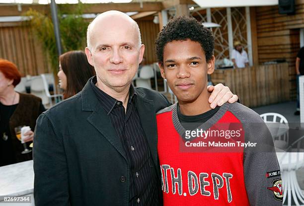 Director Bruno Burreto and actor Michel Gomes attend the "Last Stop 174" premiere after party held at the Ultra Supper Club on September 6, 2008 in...