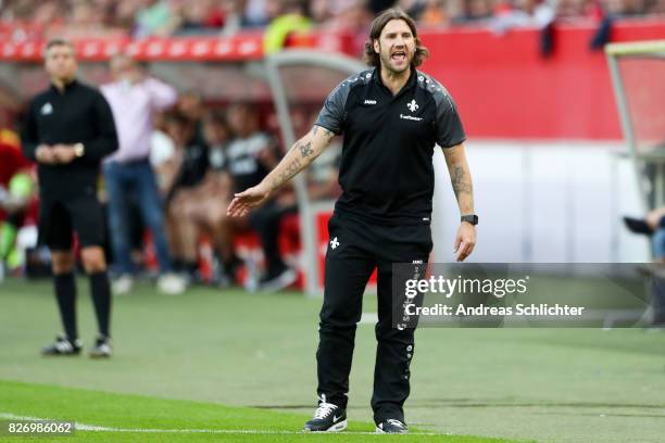 Coach Torsten Frings of Darmstadt during the Second Bundesliga match between 1. FC Kaiserslautern and SV Darmstadt 98 at Fritz-Walter-Stadion on...