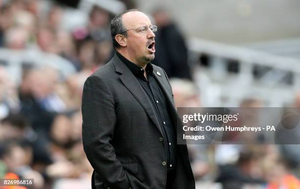 Newcastle United manager Rafael Benitez during the pre-season friendly at St Jamesâ Park, Newcastle.