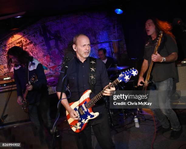 Adam McIntyre, Wayne Kramer, Adam Renshaw, and Shannon Mulvaney perform during the Artist2Artist Benefit For Homeless Veterans at The Office on...