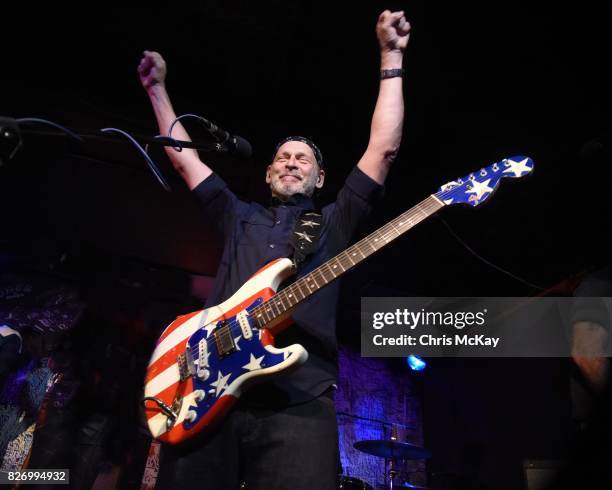Wayne Kramer performs during the Artist2Artist Benefit For Homeless Veterans at The Office on August 5, 2017 in Athens, Georgia.