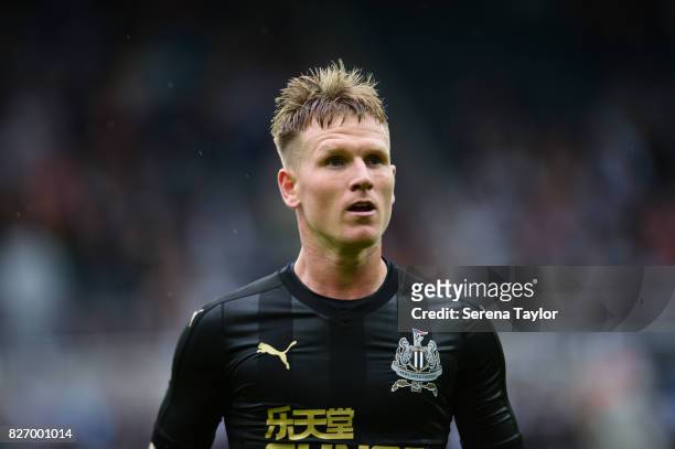 Matt Ritchie of Newcastle United during the Pre Season Friendly match between Newcastle United and Hellas Verona at St.James' Park on August 6 in...