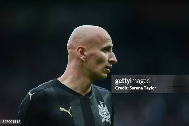Jonjo Shelvey of Newcastle United during the Pre Season Friendly match between Newcastle United and Hellas Verona at St.James' Park on August 6 in...