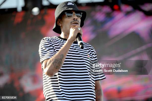 Rapper Layzie Bone of Bone Thugs N Harmony performs onstage during Summertime in the LBC festival on August 5, 2017 in Long Beach, California.