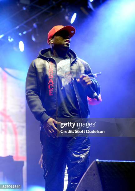 Rapper 50 Cent performs onstage during the Summertime in the LBC festival on August 5, 2017 in Long Beach, California.