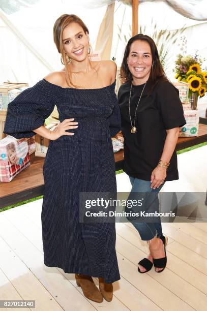 Actress Jessica Alba and editor-in-chief of Hamptons Magazine Samantha Yanks attend as the Honest Company and The GREAT. Celebrate The GREAT...