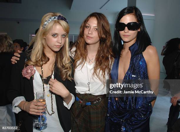 Peaches Geldof ,Cory Kennedy and Leigh Lezark attend Preen Spring 2009 at Espace on September 7, 2008 in New York City.