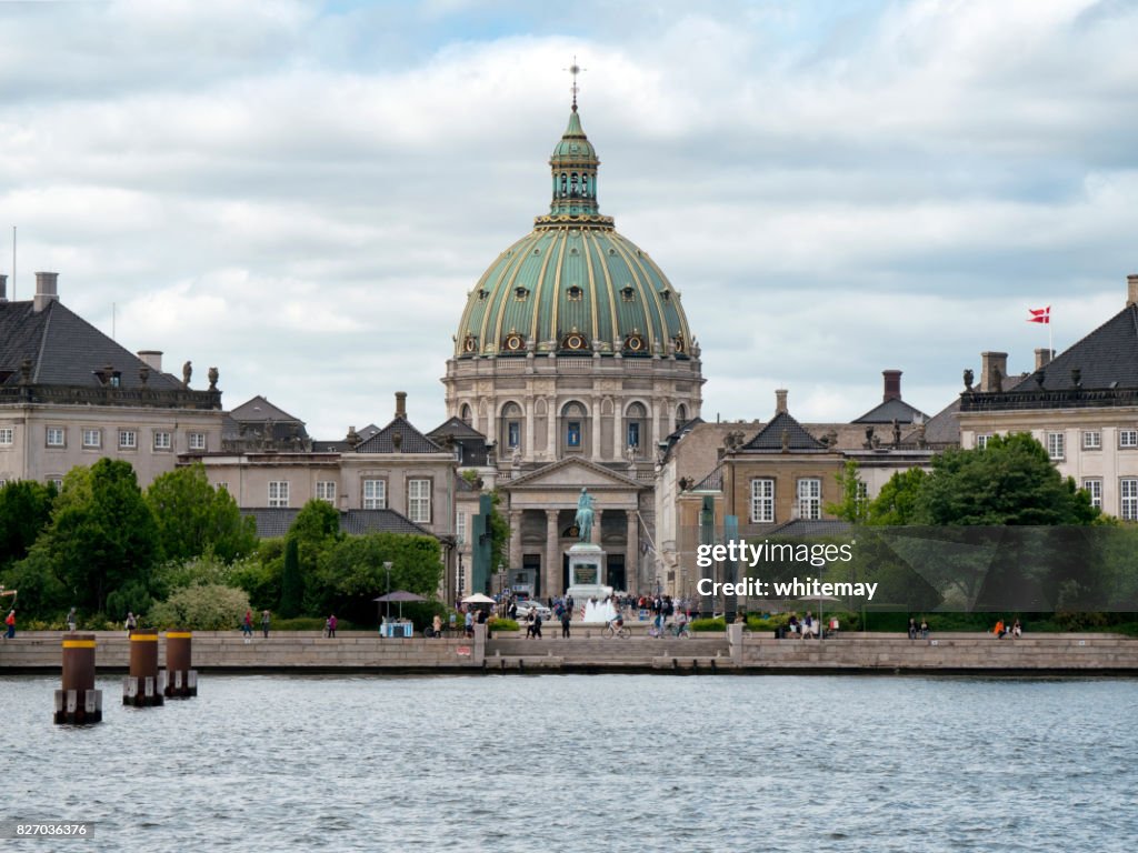 The Marble Church and Amalienborg Palace, Copenhagen