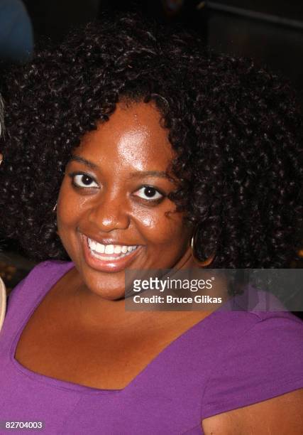 Host of "The View" Sherri Shepherd poses backstage at "Xanadu" on Broadway at The Helen Hayes Theater on September 6, 2008 in New York City.