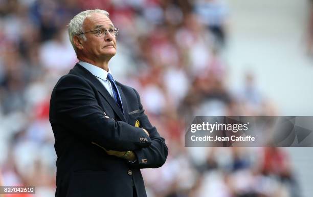 Coach of FC Nantes Claudio Ranieri during the French Ligue 1 match between Lille OSC and FC Nantes at Stade Pierre Mauroy on August 6, 2017 in Lille,...