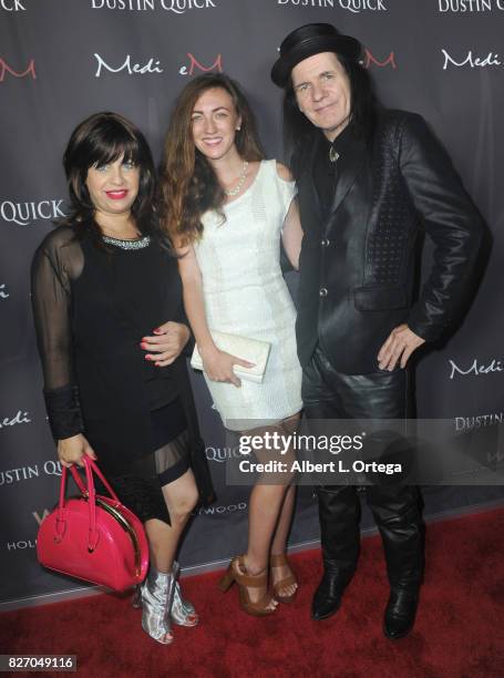 Actress Rodica Isabella Shaldan, actress Amber Martinez and musician Ron Whitaker at the Music Video Premiere: HEARTBEAT by Medi eM & Dustin Quick...
