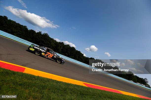 Martin Truex Jr., driver of the Furniture Row/Denver Mattress Toyota, during the Monster Energy NASCAR Cup Series I Love NY 355 at The Glen at...