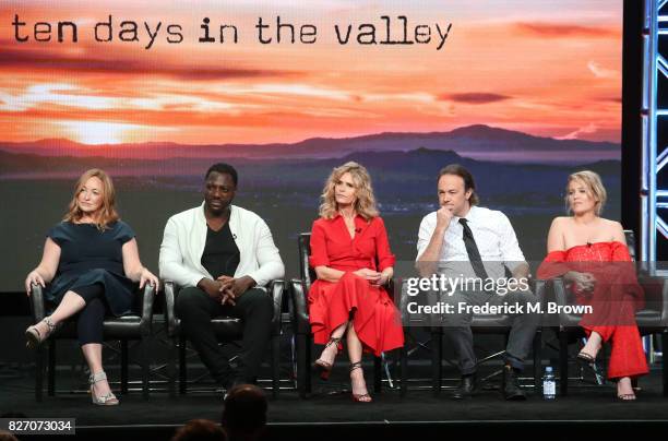 Creator/executive producer Tassie Cameron, actor Adewale Akinnuoye-Agbaje, executive producer/actor Kyra Sedgwick, actors Kick Gurry, and Erika...