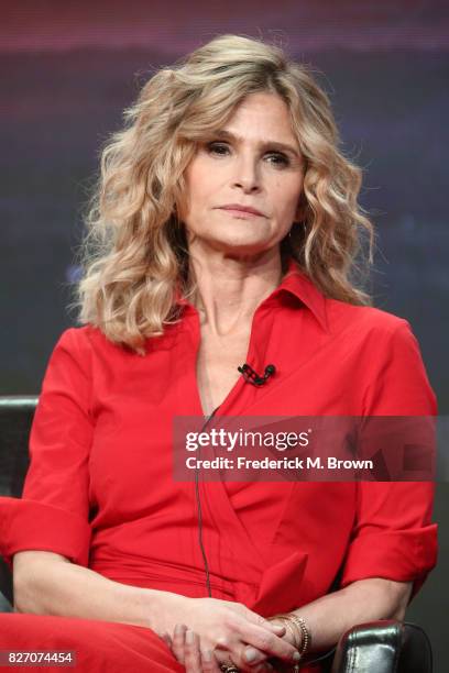 Executive producer/actor Kyra Sedgwick of "Ten Days in the Valley" speaks onstage during the Disney/ABC Television Group portion of the 2017 Summer...