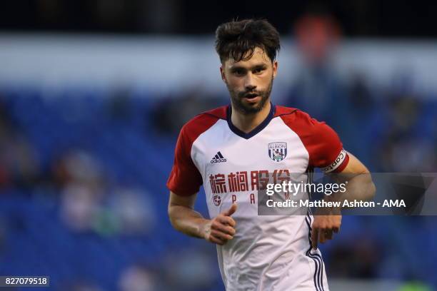 Claudio Yacob of West Bromwich Albion during the Pre-Season Friendly between Deportivo de La Coruna and West Bromwich Albion on August 5, 2017 in La...