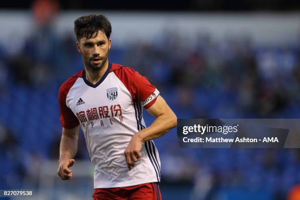 Claudio Yacob of West Bromwich Albion during the Pre-Season Friendly between Deportivo de La Coruna and West Bromwich Albion on August 5, 2017 in La...