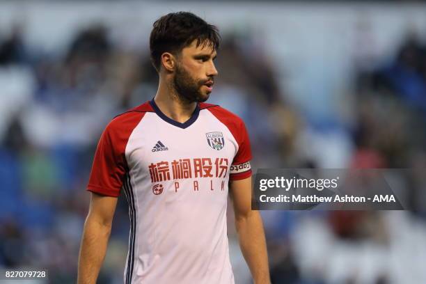 Claudio Yacob of West Bromwich Albion during the Pre-Season Friendly between Deportivo de La Coruna and West Bromwich Albion on August 5, 2017 in La...