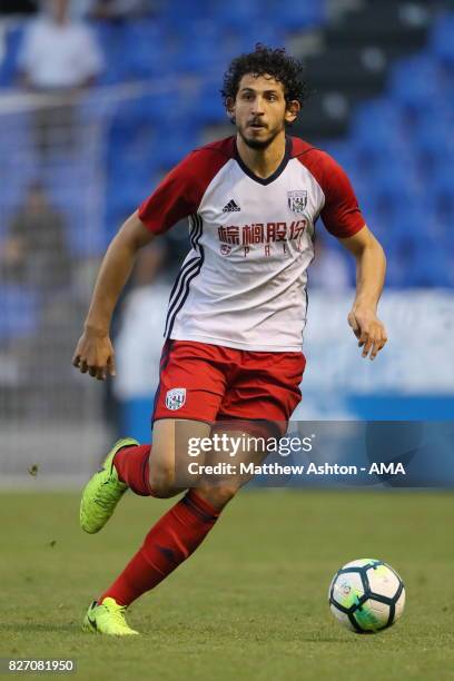 Ahmed Hegazy of West Bromwich Albion during the Pre-Season Friendly between Deportivo de La Coruna and West Bromwich Albion on August 5, 2017 in La...