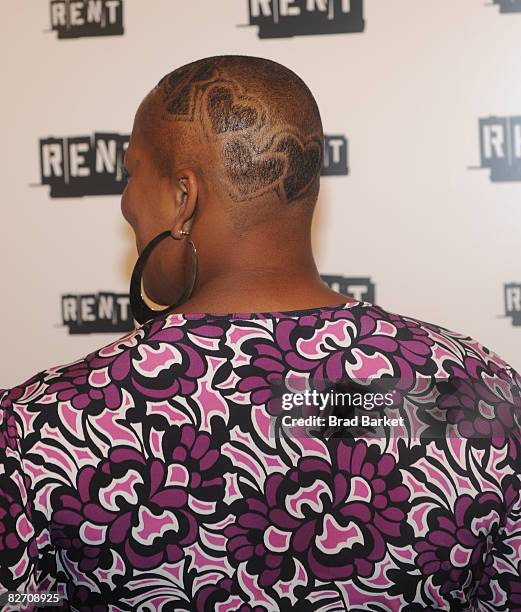 Actress Frenchie Davis attends the "RENT" Broadway closing night after party at Chelsea Piers on September 7, 2008 in New York City.