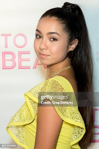 Actress Laura Krystine arrives for the "To The Beat" Special Screening at The Colony Theatre on August 6, 2017 in Burbank, California.