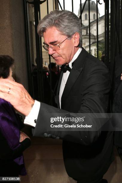 Joe Kaeser, CEO Siemens, attends the 'Aida' premiere during the Salzburg Opera Festival 2017 on August 6, 2017 in Salzburg, Austria.