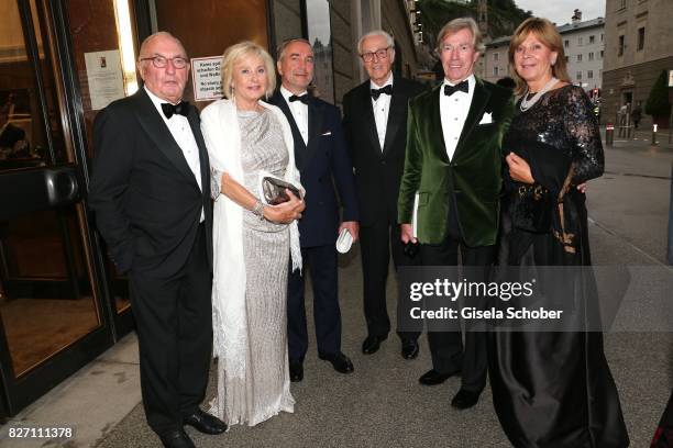 Dr. Peter Lanz and his wife Inge Wrede Lanz, Thomas Greinwald, Prince Franz of Bavaria, Leopold, Poldi of Bavaria and his wife Princess Ursula, Uschi...