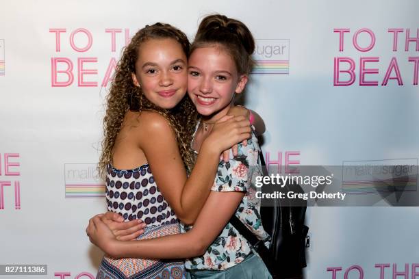 Actors Jillian Shea Spaeder and Jayden Bartels arrive for the "To The Beat" Special Screening at The Colony Theatre on August 6, 2017 in Burbank,...