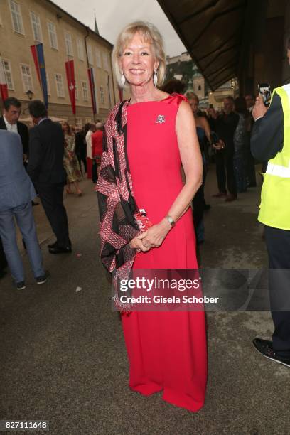 Charlotte von Bismarck attends the 'Aida' premiere during the Salzburg Opera Festival 2017 on August 6, 2017 in Salzburg, Austria.