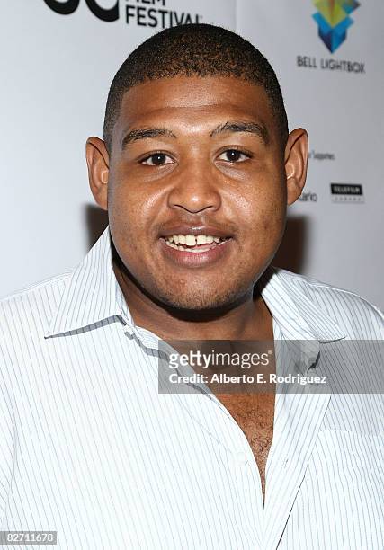 Actor Omar Benson Miller arrives at the "Miracle At St. Anna" premiere during 2008 Toronto International Film Festival held at The Visa Screening...