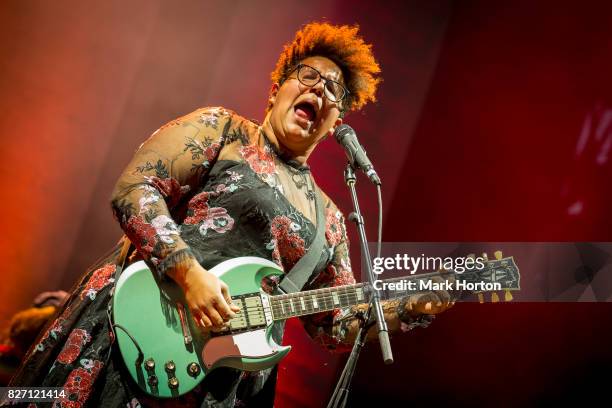 Brittany Howard of Alabama Shakes performs on Day 3 of the Osheaga Music and Art Festival at Parc Jean-Drapeau on August 6, 2017 in Montreal, Canada.